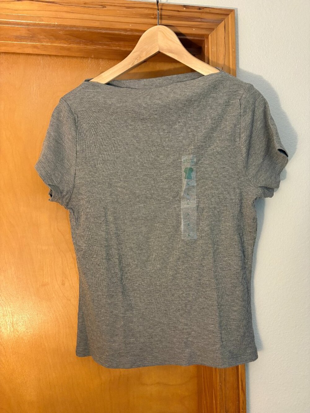 Dip womens ribbed t shirt boatneck large